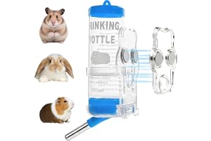 Hamster drickflaska magnetisk med stativ, 125 ml drickflaska kanin | Dryckesflaskor för kaniner med hållare droppsäker hamster vattendispenser magnetisk för marsvin, kaniner