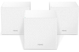 Tenda Nova MW12 Mesh WiFi System - Whole Home Tri-Band AC2100 WiFi - 6000sq² Coverage - 3 Gigabit Ports - Easy Setup - Replaces Router & Extender - 3-Pack