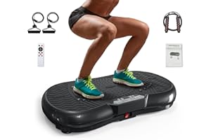 HOMEFITNESSCODE Vibration Plate, Vibration Plate Exercise Machine, Vibration Plate for Lymphatic Drainage, Vibration Plate for Weight Loss, 2025 Upgraded Double Motors Vibrating Plate