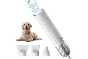 Neakasa F1 Soffiatore per Cani, 1300W asciugatore Cani a Basso Rumore, Asciugatura Veloce, velocità di Vento Regolabile e Temperatura, Asciugacapelli per Cani per Uso Privato e Professionale (Bianco)