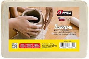 ‎ACTIVA ACTIVA Supreme Artist's Air-Dry Modellierung, 1,5 kg, weißer Ton