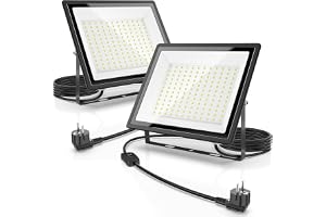Glostars 150W LED-strålkastare för utomhusbruk, 16 500 lm, 6 500 K, IP66 vattentät vidvinkelbelysning för trädgårdar, garage