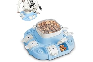 Dufuso Jouet Chien Occupation, Jeu Intelligence Chien Jouet Indestructible pour Gamelle Chien- Jeu de stratégie Dog Activity-Formation Interactive-Niveau 2 (Intermédiaire)