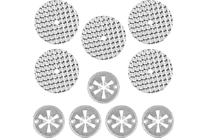 PARASTAR 10 Stück Hitzeschutzplatte Reparatursatz für Auto, Hitzeschutzblech (52mm) Klemmscheiben,Hitzeschutzblech(30mm), 5 Sets Hitzeschutzblech Auspuff Reparatursatz Kompatibel mit N90335004