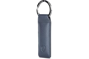 VON HEESEN® Llavero de piel con caja de regalo, organizador de llaves, llavero y llavero, regalo para hombre y mujer