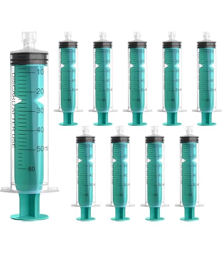 12 Stück 60ml Spritzen Ohne Nadel – Wiederverwendbare Dosierspritze Mit Kappe Für Labor, Tierfütterung & Pflanzenbewässerung