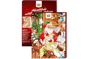 2W ORGANIC Calendrier De L’Avent Chocolat 2023 Bio Tradition (x24) 75g | Calendrier De L'Avent 2023 Chocolat Bio Chocolat Au Lait – Edition Calendrier De L’avent Bio 2023
