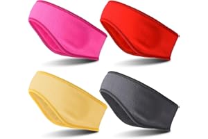 BBTO 4 Pcs kids ear muffs Winter Ear Warmer Fleece Headband for boys Child Outside Sporting Running