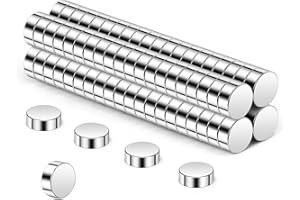 Wukong N45 Magnets 5x2mm | 80 Pack, Strong Mini Magnets for Craft, Round Miniature Mangets for Models Craft DIY Refrigerator Home Office