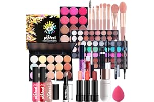 CHSEEO Kit per il Trucco di Bellezza, Set di Trucchi Completo Trousse di Trucchi Palette Ombretti Correttore Fard Cosmetics Astuccio per il Trucco Palette Trucchi per Occhi, Viso e Labbra #1