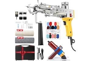 Tufting Gun Starter Kit, Riiai Tufting Gun with Carpet Trimmer Rug Making Kit, Rug Gun Cut Pile Loop Pile for Making Rugs, Carpet Trimmer Tufting for Sculpting, A Must Have for Tufting Lover
