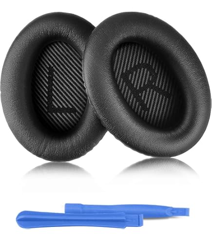 SOULWIT oorkussen hoofdband siliconen beschermhoes, vervangingsset voor Bose QuietComfort 35 QC35, QC35 ii over-ear hoofdtelefoon - Blauw