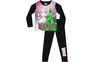 WICKED Movie Girls Pyjamas | Glinda And Elphaba Girls' Pyjama Sets | PJs For Kids | Ages 6 To 12 Years