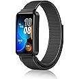 SeNool Nylon Armband Kompatibel mit Huawei Band 8, [Weiches Nylon Sport Ersatzarmband] [Klettarmband] [Weiches, Atmungsaktive