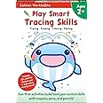 Play Smart Tracing Skills Age 2+: Preschool Activity Workbook with Stickers for Toddlers Ages 2, 3, 4: Learn Basic Pen-control Skills with Crayons, Pens and Pencils (Full Color Pages)
