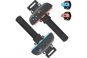 MENEEA [Switch 2/1/OLED] Bracelets pour Nintendo Switch Just-Dance 2026 2025 2024 2023 pour Joy Pad, 2 Paquets de Straps Elastiques Ajustables pour Nintendo Switch 2/1/OLED Controllers pour Adultes & Enfants