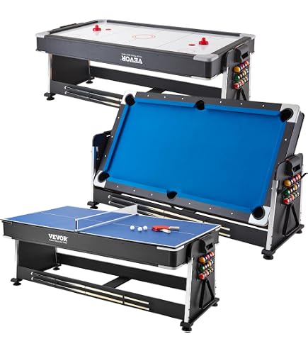 Table Multijeux Table Billard Transformable en Air Hockey – 7 Pieds Mattew Rouge Table Multijeux Table Billard Transformable en Air Hockey – 7 Pieds Mattew Rouge