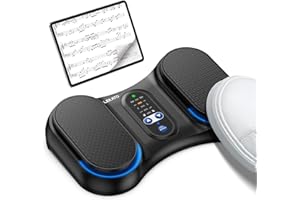 LEKATO Bluetooth Page Turning Pedal, Wireless Page Turner, Wiederaufladbarer Fußschalter für Telefon, Tablets, Tragbares Fußpedal, Kompatibel mit Android und iOS