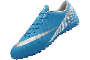 AOWENDI Football Boots Men's Breathable Turf Trainers Outdoor Cleats Professional Athletics Sneakers Teens Wear-Resistence Soccer Shoes Non-Slip Unisex