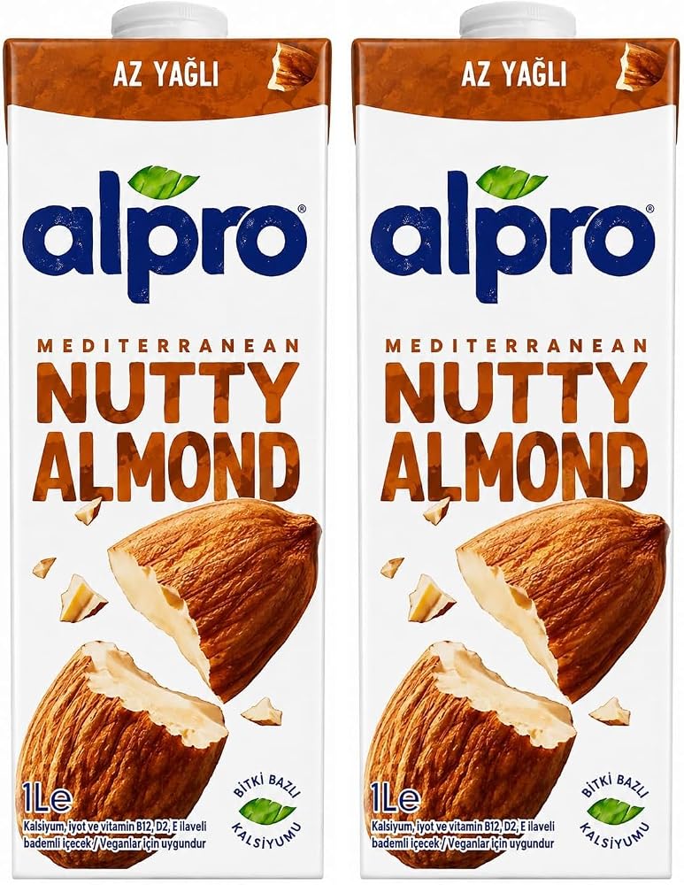 Alpro Badem Bitki Bazlı İçecek 1 L 2li paket