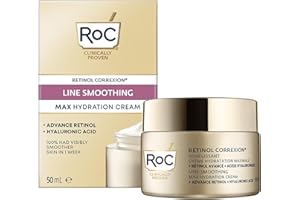 RoC - Retinol Correxion Line Smoothing Idratazione Massima - Trattamento Antirughe Intensivo - Pelle Più Liscia e Luminosa - Acido Ialuronico - 50 ml