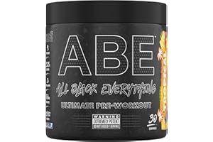 Applied Nutrition ABE Pre Workout - All Black Everything Pre Workout Powder, Energy & Physical Performance with Citrulline, Creatine, Beta Alanine (315g - 30 Servings) (Tropical)