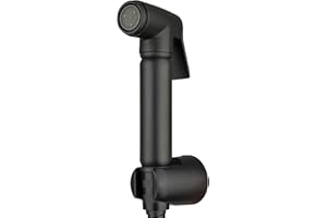 Xcel Home Black Handheld Douche Spray Head, Wall Mounted Bidet Sprayer for Toilet Bathroom بخاخ تنظيف, Hygiene, Pet Wash & Gardening, 1.5m Hose & Holder Included