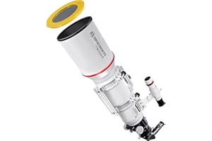 Bresser 4802600 Messier Telescope Ar-102S / 600 Tubo Ottico con Focheggiatore Hexafoc da 2.5 Pollici, Superficie Universale in Acciaio Inossidabile per Supporti, Bianco
