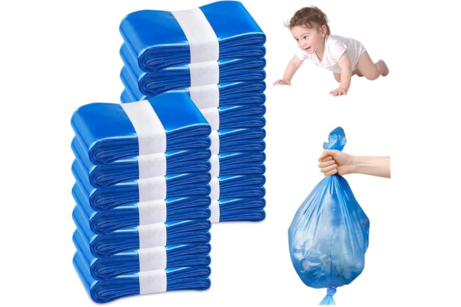 Pack of 15 Nappy Feeders, Nappy Bags Odour Proof Thickened Odourless Nappy Feeder Refill Compatible with All Nappy Buckets with Twist & Click