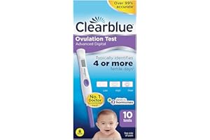 Clearblue Juego De Prueba De Ovulación Digital Avanzada - Piezas, 10 Unidad