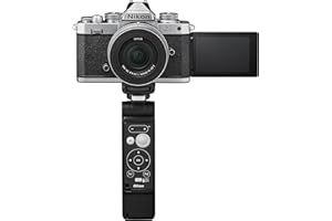 Nikon Z FC - Cámara DX Mirrorless - Kit Vogglet con Objetivo Z 16-50, MICROFONO, Y EMPUÑADURA, Silver
