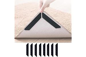 DERDOUT Rug Gripper - Rug Grippers for Laminate and Wooden Floor -Rug Sticker - Anti Slip Rug Underlay Rug Grips(A PACK OF 12Pcs)