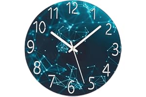 ACCSHINE Zegar ścienny bez tykania, cichy, nowoczesny, 30 cm kwarcowy duży zegar ścienny na baterie, łatwy do odczytania do pokoju, domu, kuchni, sypialni, biura, szkoły