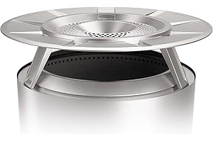 Solo Stove Yukon Heat Deflector, With 3 Detachable Legs, Accessory for Yukon Fire Pit, Captures and redirects warmth, Stainless Steel, height: 28 cm, diameter: 76 cm, 4,5 kg