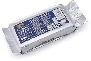 ARTME Air Dry Clay White 500g Modelling Clay Air Hardening for Arts and Creative Crafting - Air-Dry, Individual Package (500g - 1pk)