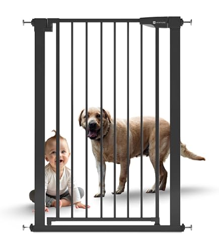 Barrière De Sécurité Bébé Munchkin Lindam - 91 Cm De Haut, Ajustable 76-82 Cm - Fixation Sans Perçage