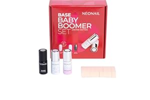 NÉONAIL NEONAIL Base Baby Boomer Zestaw świąteczny z kolorem, topem i bazą wzmacniającą