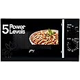 Godrej 20 L Multi Distribution System for Even and Faster Cooking, Solo Microwave Oven With 5 Power Levels (GMX 20SA2, Black)