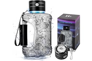 Ruspela Bouteille d'eau hydrogène 1,5 L – Générateur portable, haute concentration d'hydrogène, 0 chlorure et 0 ozono, certifié pour la maison, le bureau et les voyages