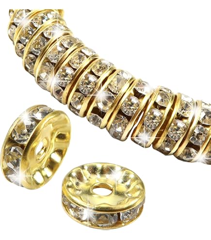 SUNNYCLUE 250 Stück Tibetische Abstandsperlen In Antikgold – 10 Verschiedene Stile, 4 Mm, Mit Metallröhren | Für Schmuckherstellung & DIY