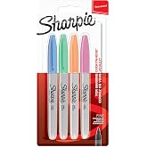 Sharpie Fine Permanent Marker 4 Pack, Pastel Colors