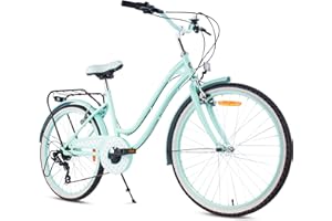 SUN BABY Bicicleta para niñas Heart Bike, tamaño de Rueda 20 Pulgadas, de 6 a 10 años, de 6 velocidades Shimano, de Altura Ajustable