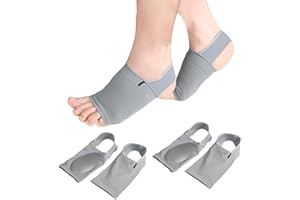 DAGORD 2 pares Manga de Soporte de Arco Soporte para Levantar Arco del Pie Plantilla de Soporte de Arco para la Fascitis Plantar Pies Planos Arcos Altos o Caídos, Pies y Alivio del Dolor en el Talón