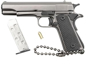 Zhongren 1911 Tactical Mini Pistola Keychain 1:3 Metal Gun Shape Keychain con parti mobili Realistico Gun Model Collection Pendant Bag Charm per gli uomini Army Fan Gift