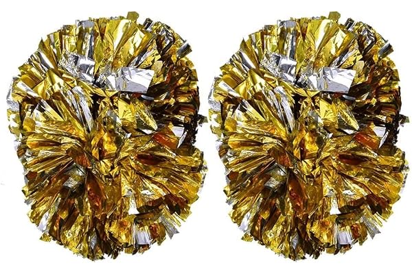 VIFER Pom Poms Cheerleader Aérobic Pom Poms Pompons pour Dance Party School Sports Competition 1 Paire