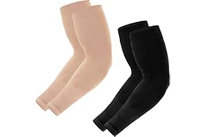 Newbyinn Arm Sleeves for Men Women, Cooling Sleeves to Cover Tattoo Arm, UV Sun Protection, Mid Compression, Tattoo Cover Up, Gaming Sleeve