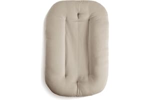 Snuggle Me® Babynest (0-9 Monate) - Premium Babynestchen Neugeborene, Weiche Bio-Baumwolle mit Fiberfill, 100% Maschinenwaschbar, Inkl. Reisetasche (Birch)