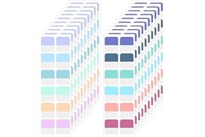 JIEYAO 240 Stück Kleberegisterkarten, Seitenmarker Selbstklebend Page Markers Tabs Haftnotizen zum Markieren Beschriften Buch-Tabs Farbe Klebezettel Tabs für Büro Dokumente Bücher Tagebuch Ordner