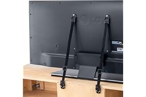 Tatkraft Protect Lacci di Sicurezza per Supporti TV/Antiribaltamento TV/Safety Straps per Bambini Anti-Ribaltamento 4 Pack, 2 Bianchi / 2 Neri