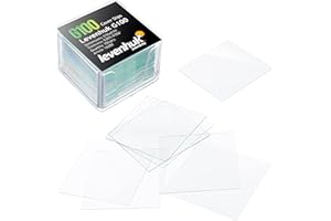 Levenhuk G100 Mikroskop-Deckgläser zur Herstellung Eigener Proben (100 Stück)